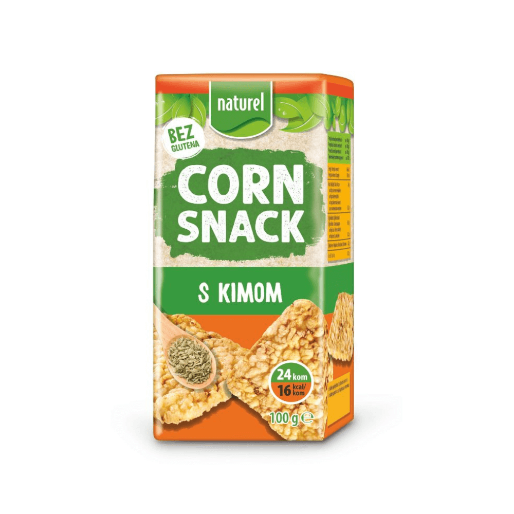 NATUREL CORN SNACK S KIMOM 100 G(ČETVRTASTI)