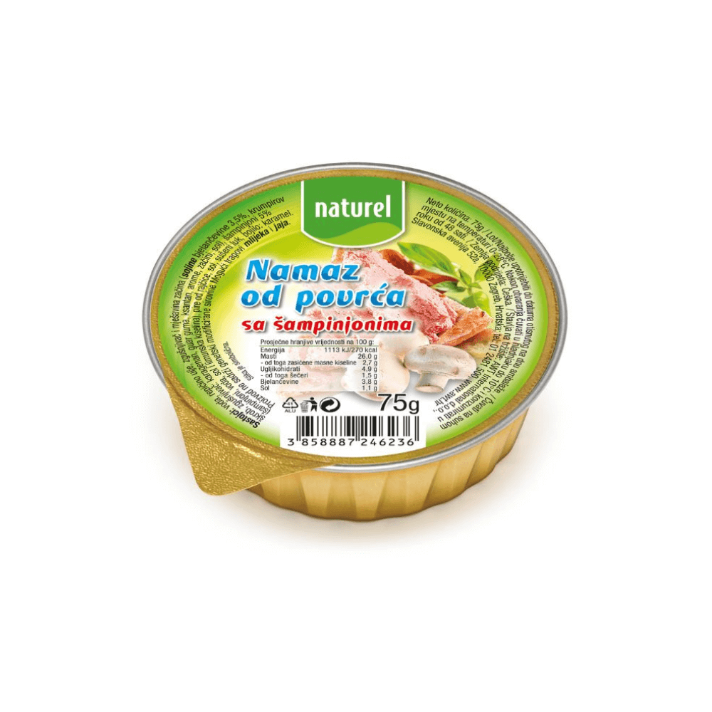 Naturel Namaz od povrća sa šampinjonima 75 g
